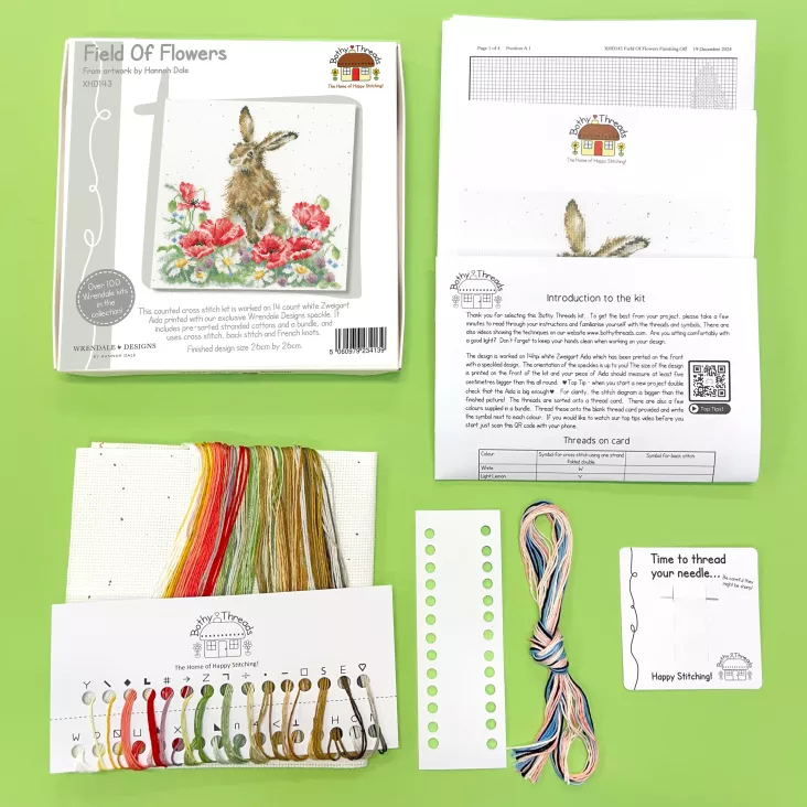 Field Of Flowers XHD143 Counted Cross Stitch Kit