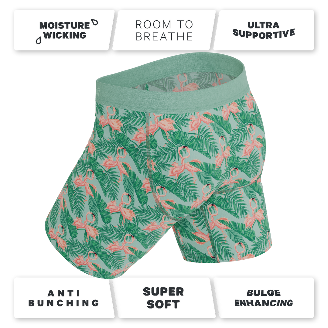 The Flamboyance | Flamingo Ball Hammock® Boxer - Long Leg
