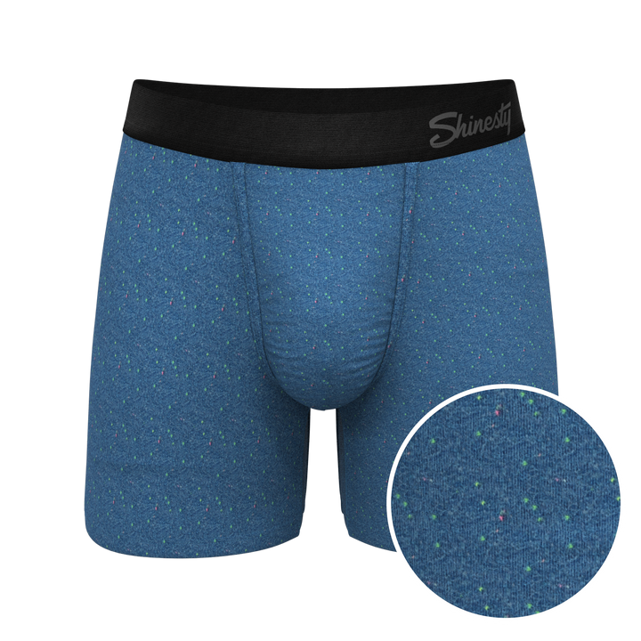The Fleck Me | Heather Blue Flecked Ball Hammock® Pouch Underwear