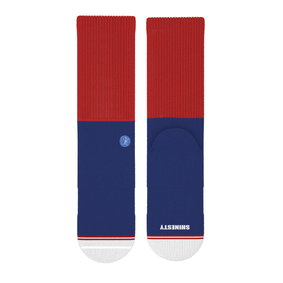 The Fourth | Patriotic Red and Blue Heel Hammock™ Crew Socks