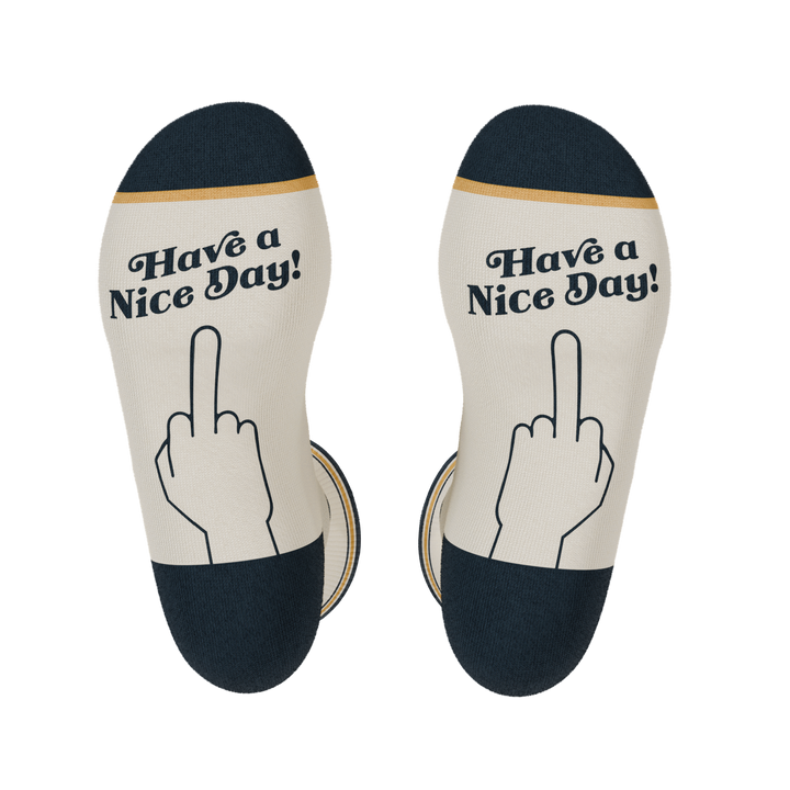 The Friendly Fire | Middle Finger Heel Hammock™ Crew Socks