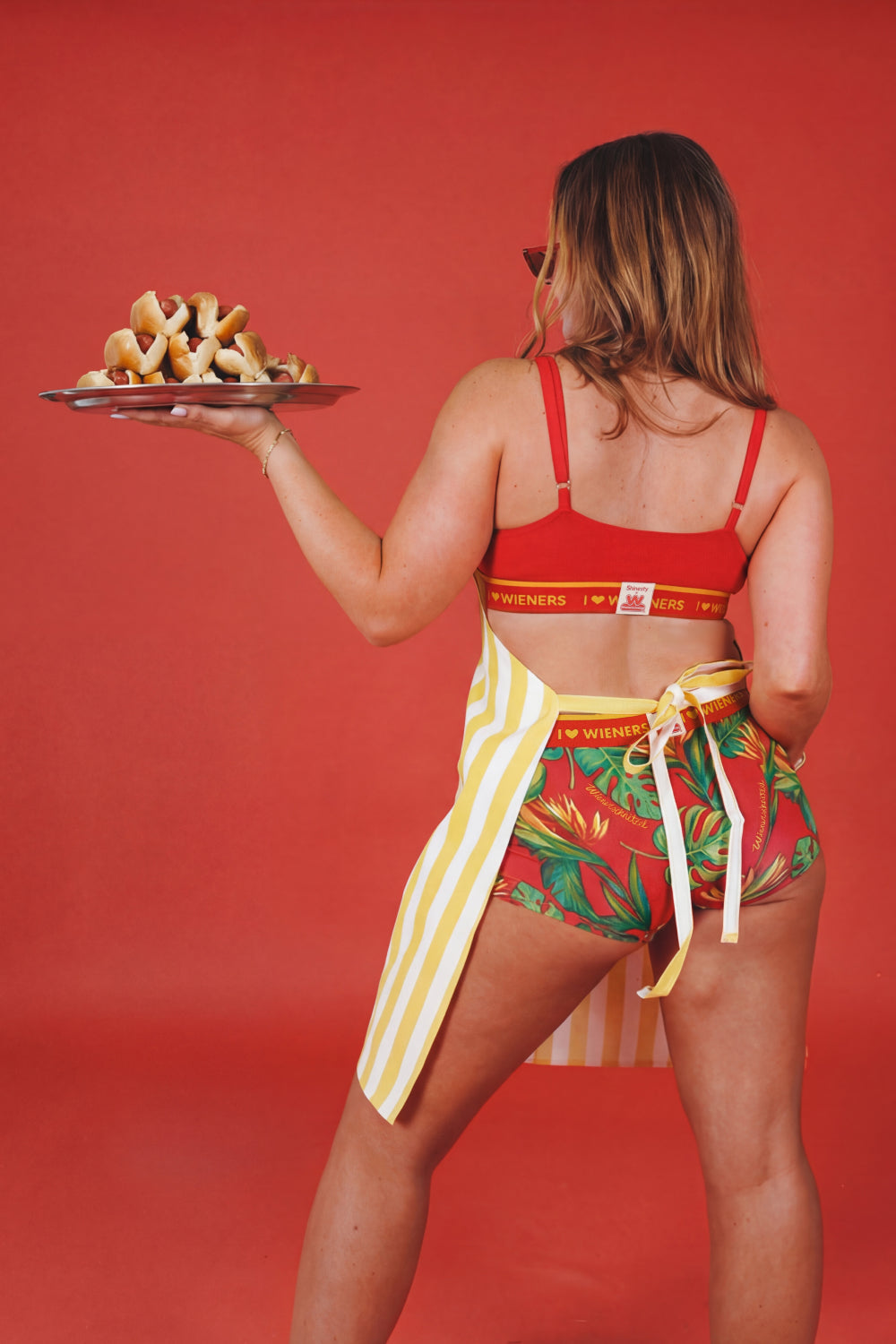 The Wiener In Paradise | Shinesty X Wienerschnitzel Tropical Boyshort Underwear with Waistband