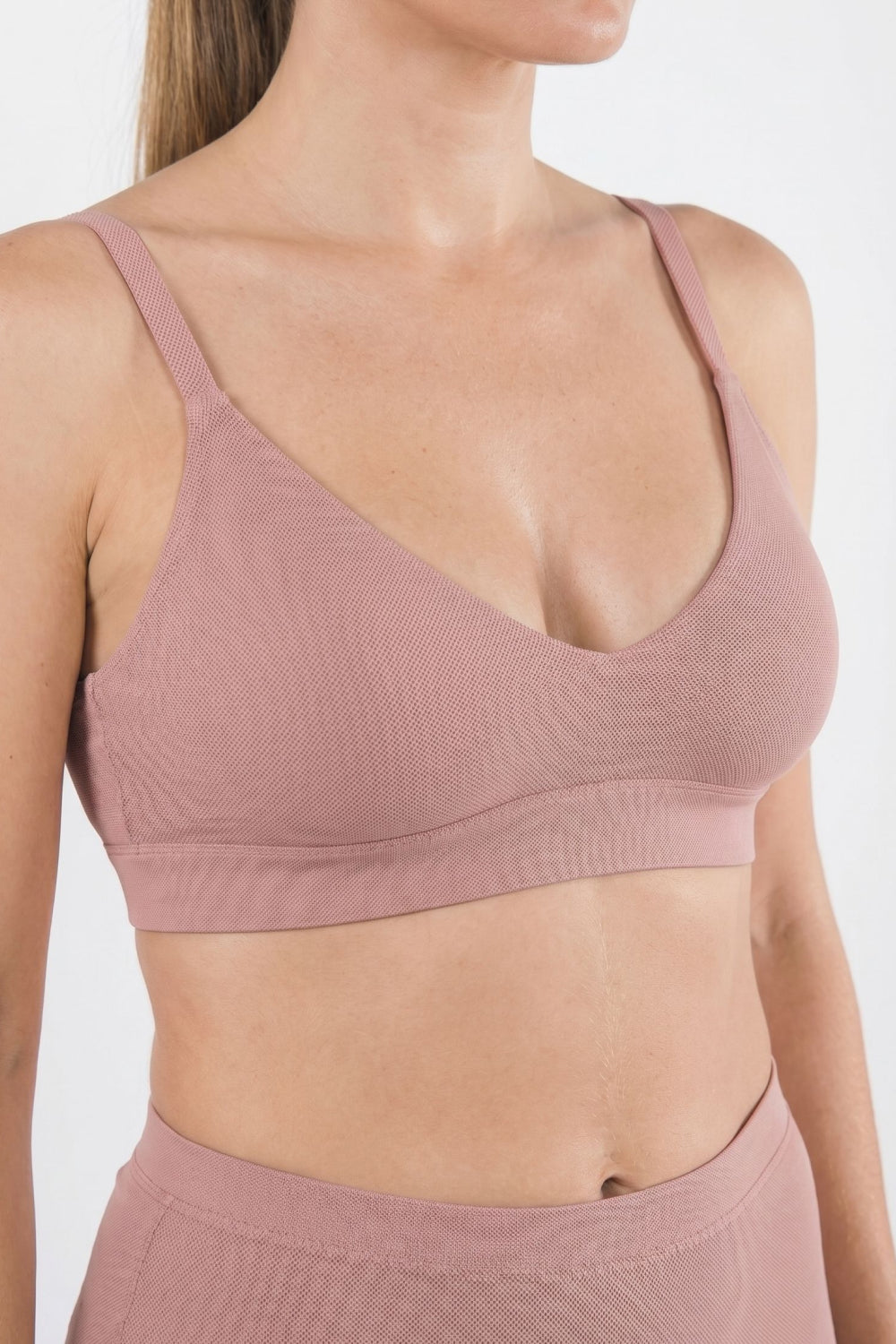 The Bell Pep | Red Chambray Boob Hammock™ Plunge Bralette