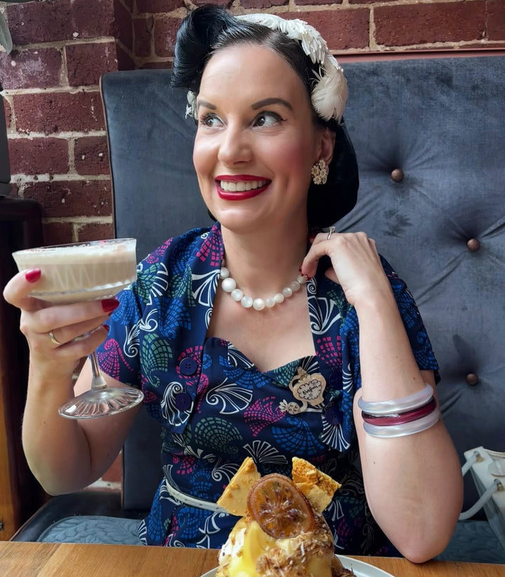 Glamour in a Bottle Brooch -PEACH by Asia Ellington x Lipstick & Chrome