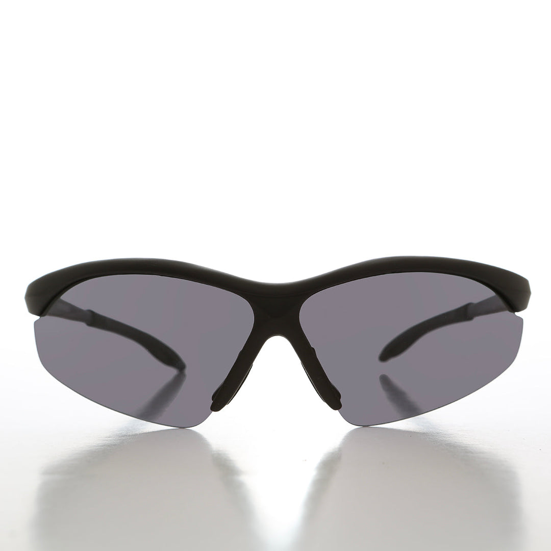 Black Wrap Around 90s Vintage Sunglasses - Genesee