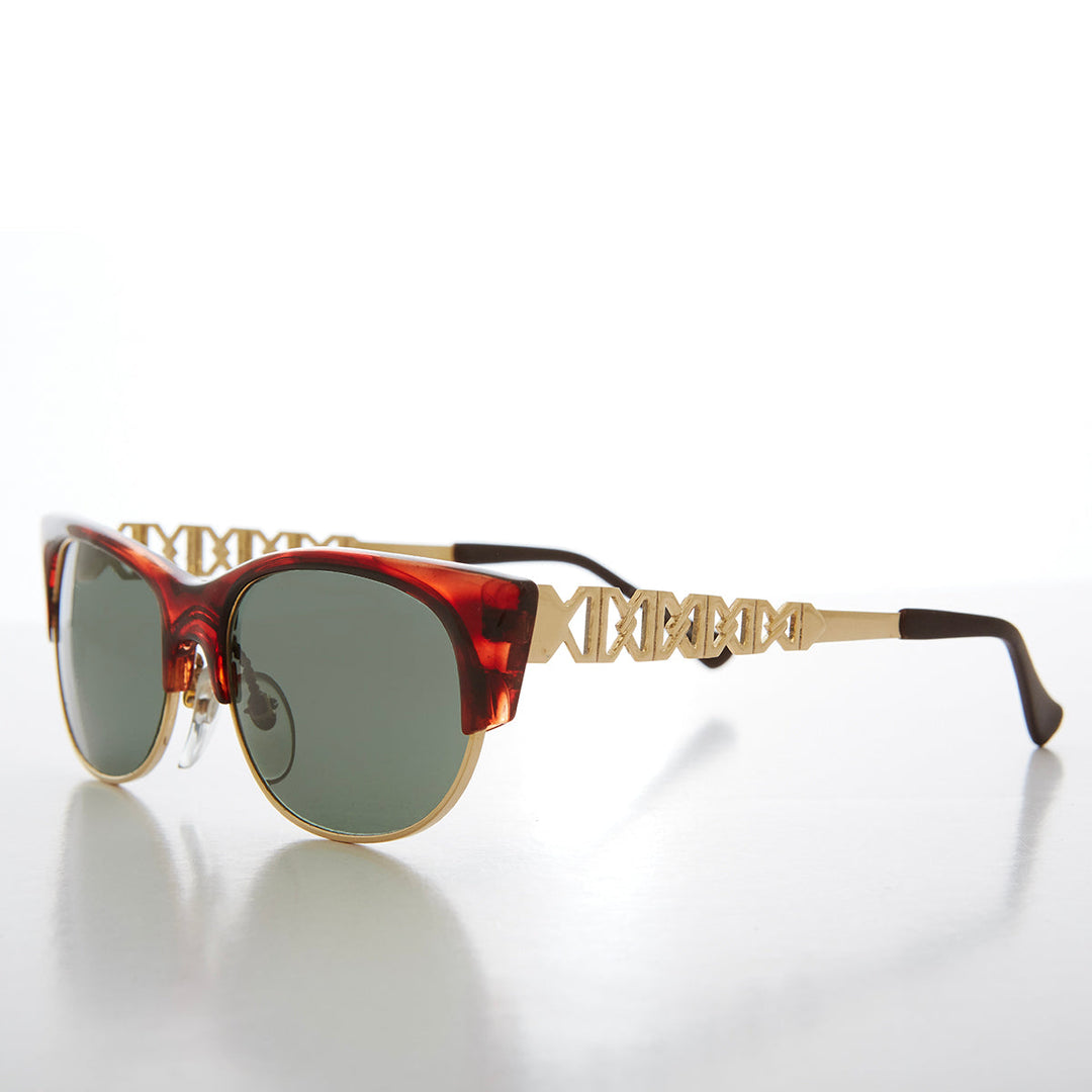 Updated 90s Half Frame Sunglasses - Glendon