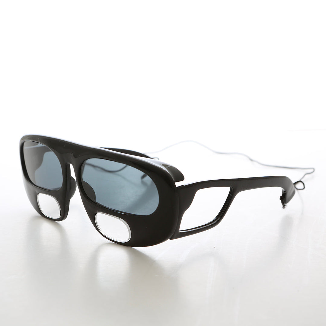 Black Fishing Polarized Bifocal Sunglasses - Wright