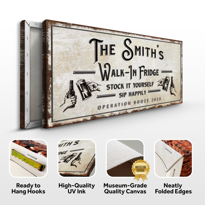 Walk-In Fridge Stock It Yourself Bar Sign