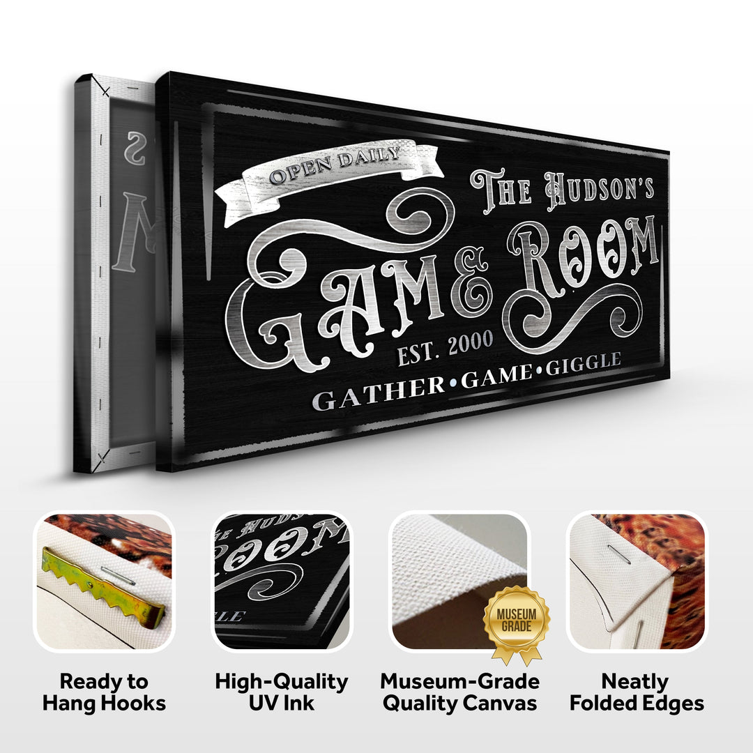 Personalized Game Room Sign II