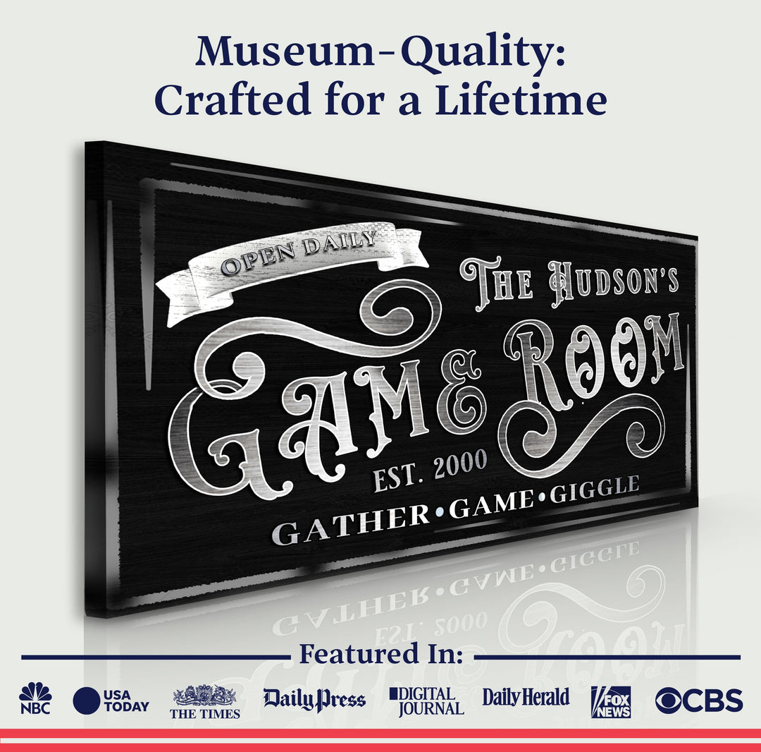 Personalized Game Room Sign II
