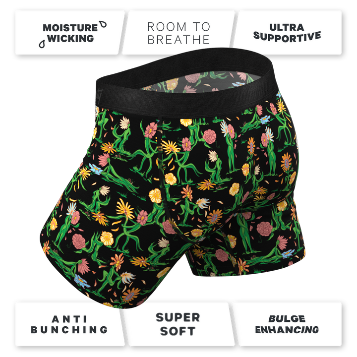 The Garden Of Breedin | Flower Print Ball Hammock® Pouch Underwear With Fly