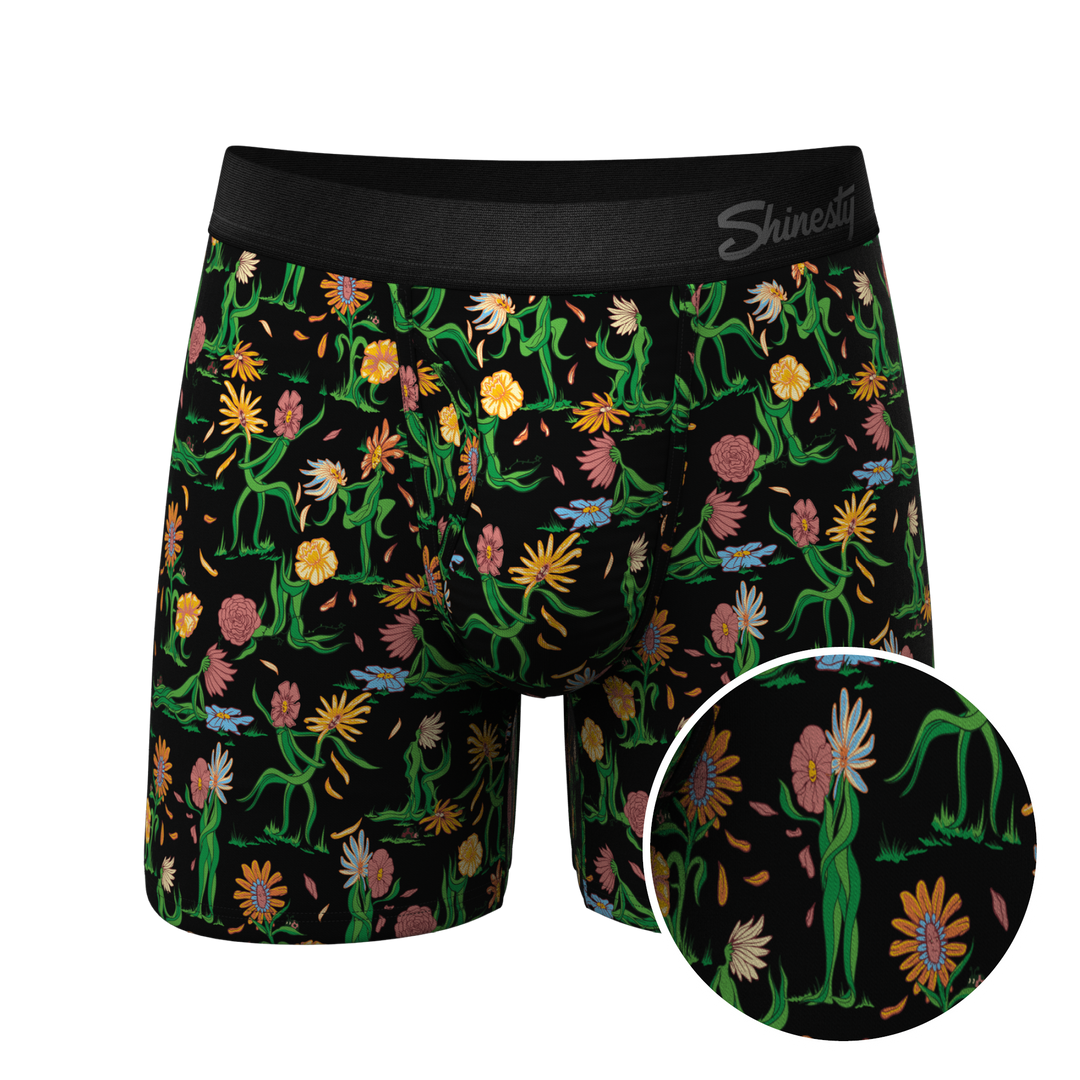 The Garden Of Breedin | Flower Print Ball Hammock® Pouch Underwear With Fly