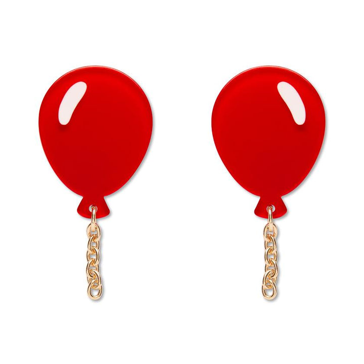 Balloons Drop Earrings – Red by Erstwilder