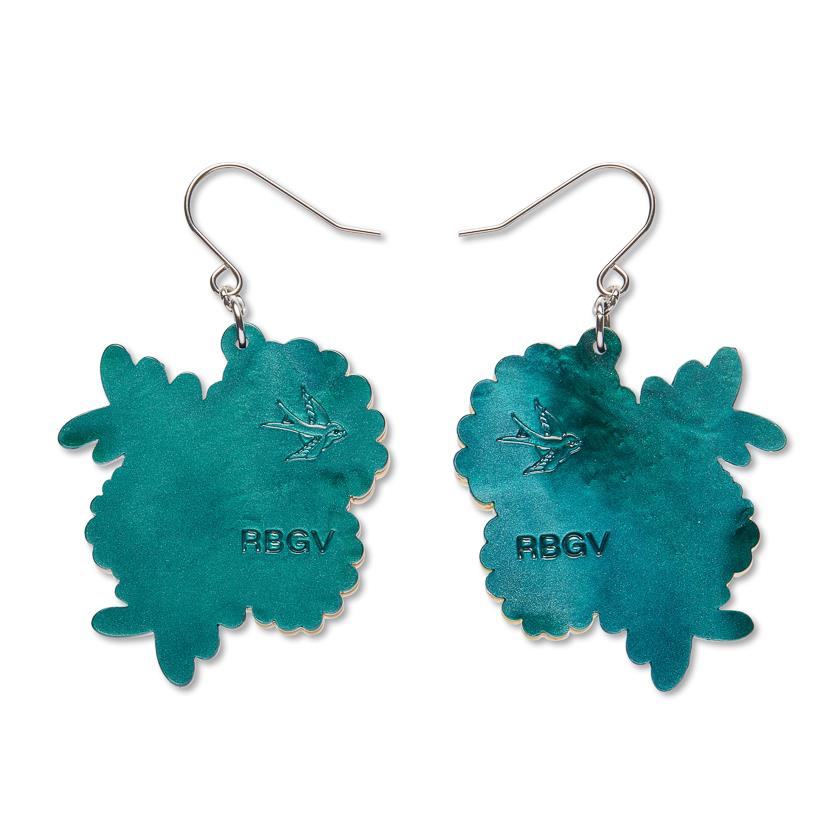 Sunshine Wattle Drop Earrings – Erstwilder x Royal Botanic Gardens Victoria styled detail