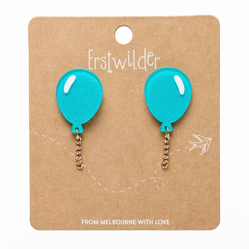 Balloons Drop Earrings – Green by Erstwilder