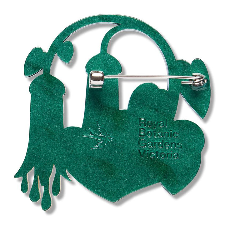 Common Correa Brooch – Erstwilder x Royal Botanic Gardens Victoria collector's tin packaging