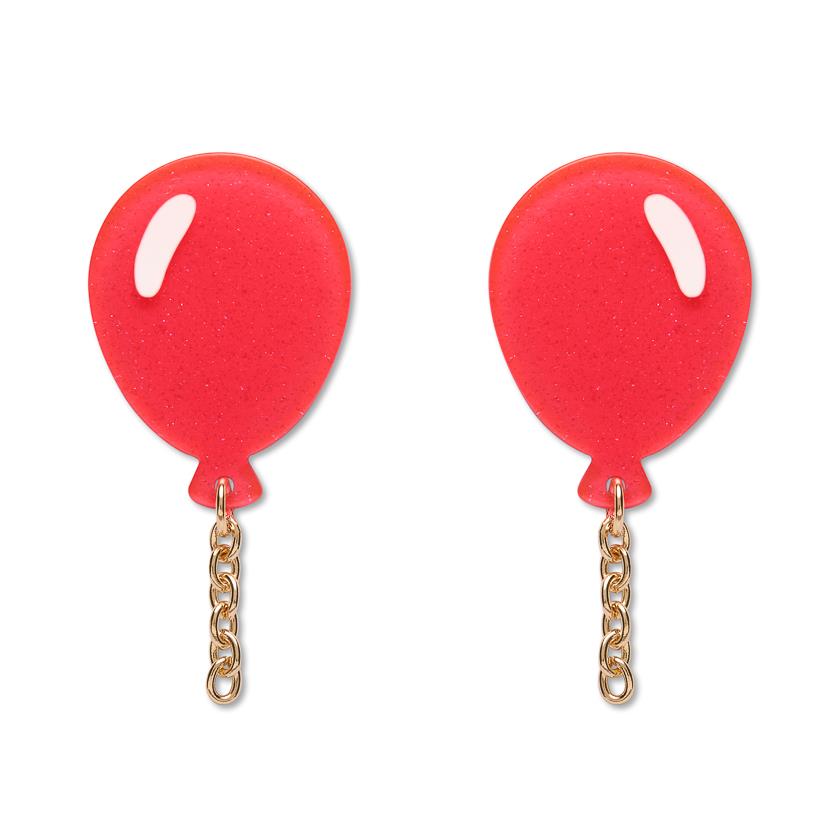 Balloons Drop Earrings – Pink by Erstwilder