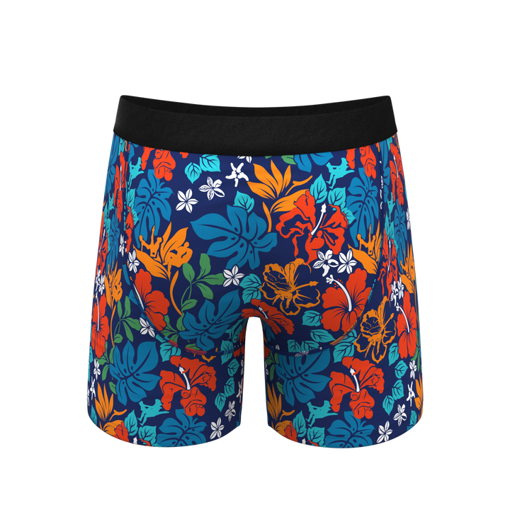 The Get Lei'd | Naughty Tropical Ball Hammock® Pouch Underwear With Fly