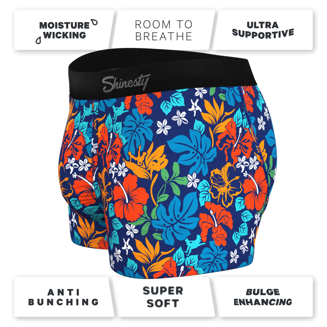 The Get Lei'd | Naughty Tropical Ball Hammock® Pouch Trunks Underwear