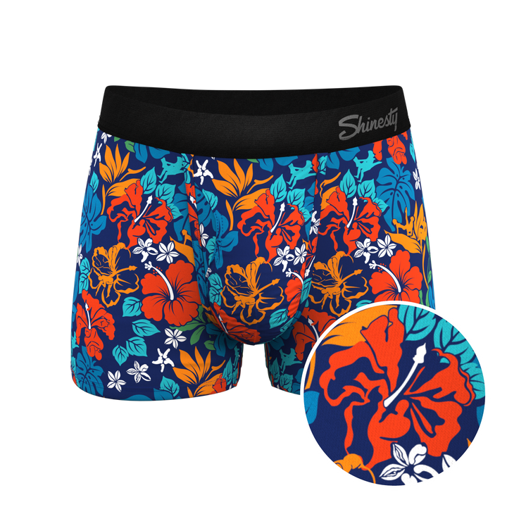 The Get Lei'd | Naughty Tropical Ball Hammock® Pouch Trunks Underwear