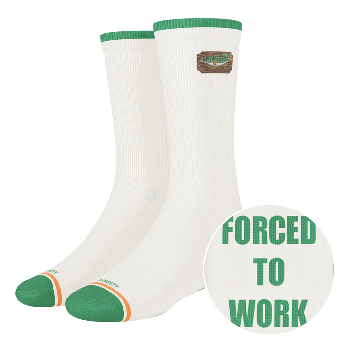 The Gone Fishing | Fishing Heel Hammock™ Crew Socks