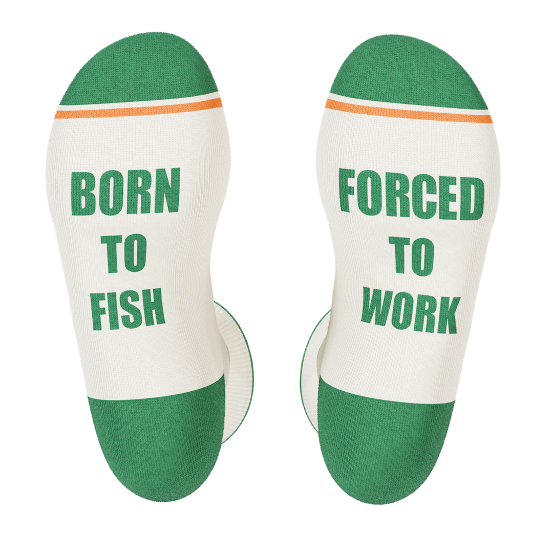 The Gone Fishing | Fishing Heel Hammock™ Crew Socks