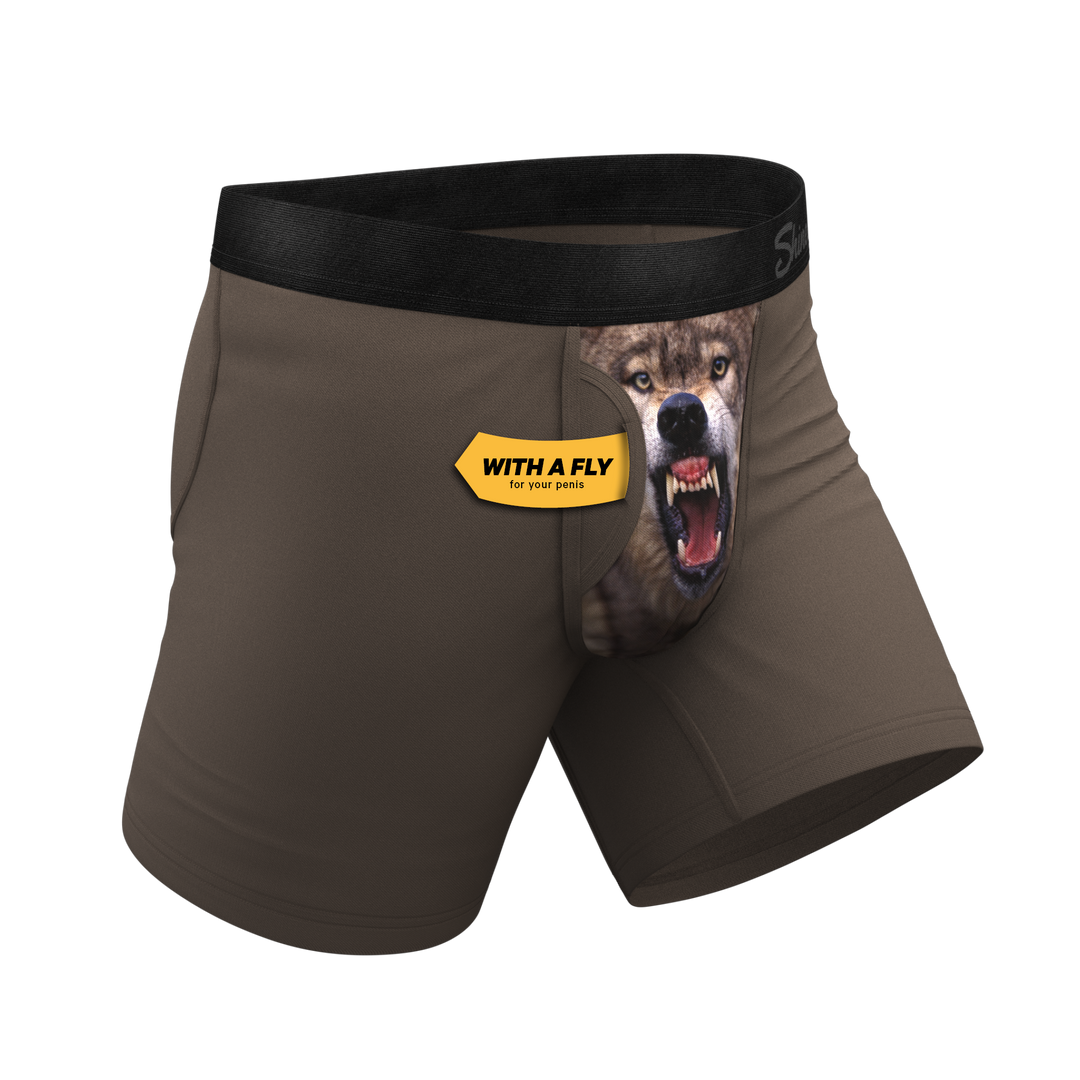 The Grey's Growl | Wolf Ball Hammock® Pouch Underwear With Fly