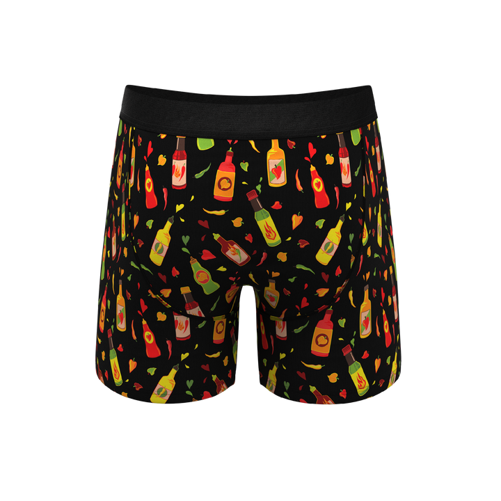 The Gotcha Sriracha | Hot Sauce Ball Hammock® Pouch Underwear With Fly