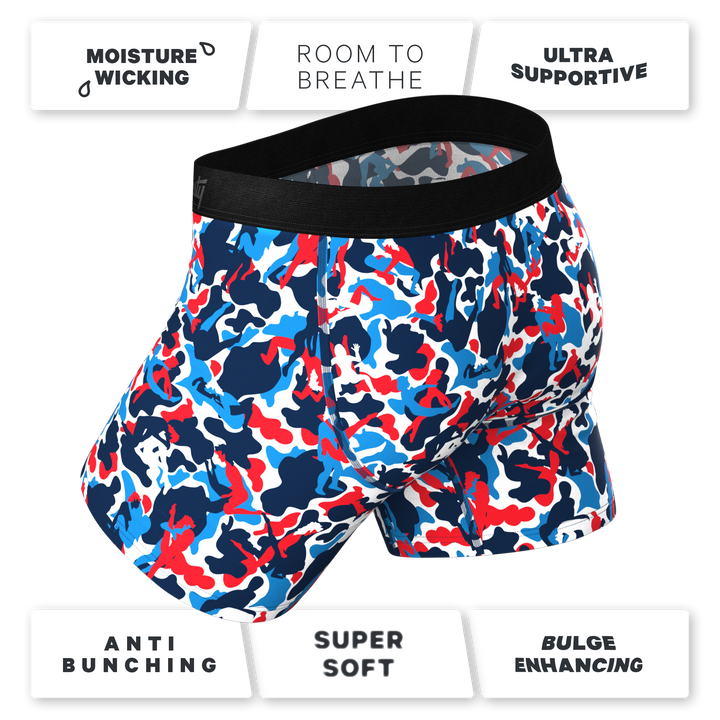 The Grand Finale | USA Camouflage Ball Hammock® Pouch Underwear With Fly