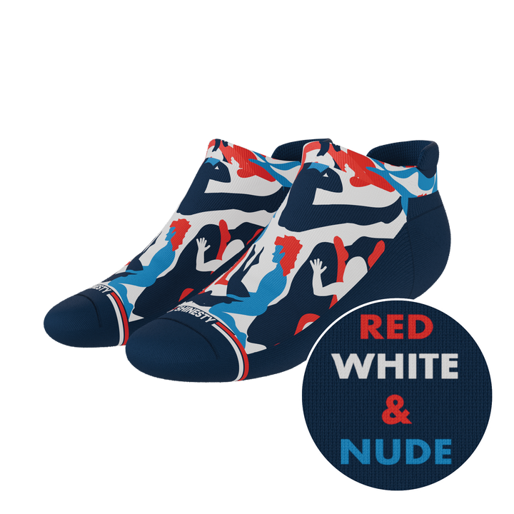 The Grand Finale | USA Camouflage Heel Hammock™ Ankle Socks
