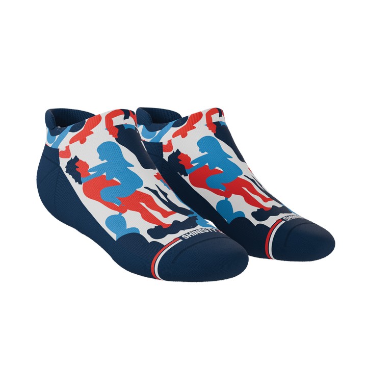 The Grand Finale | USA Camouflage Heel Hammock™ Ankle Socks