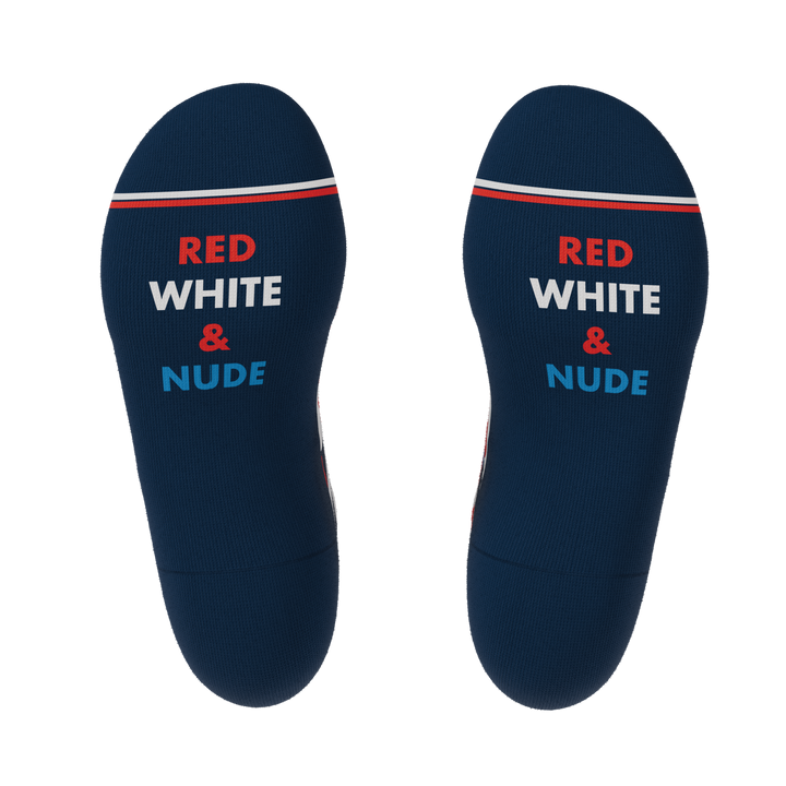 The Grand Finale | USA Camouflage Heel Hammock™ Ankle Socks
