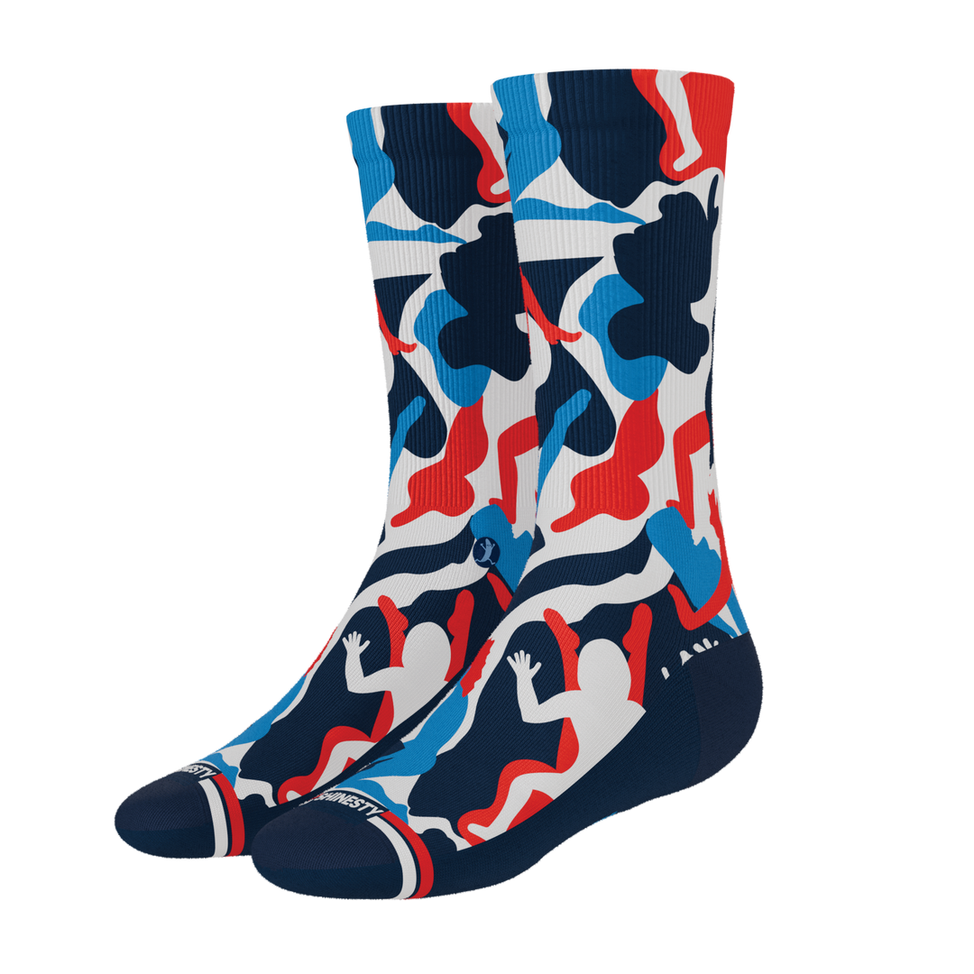 The Grand Finale | USA Camouflage Heel Hammock™ Crew Socks
