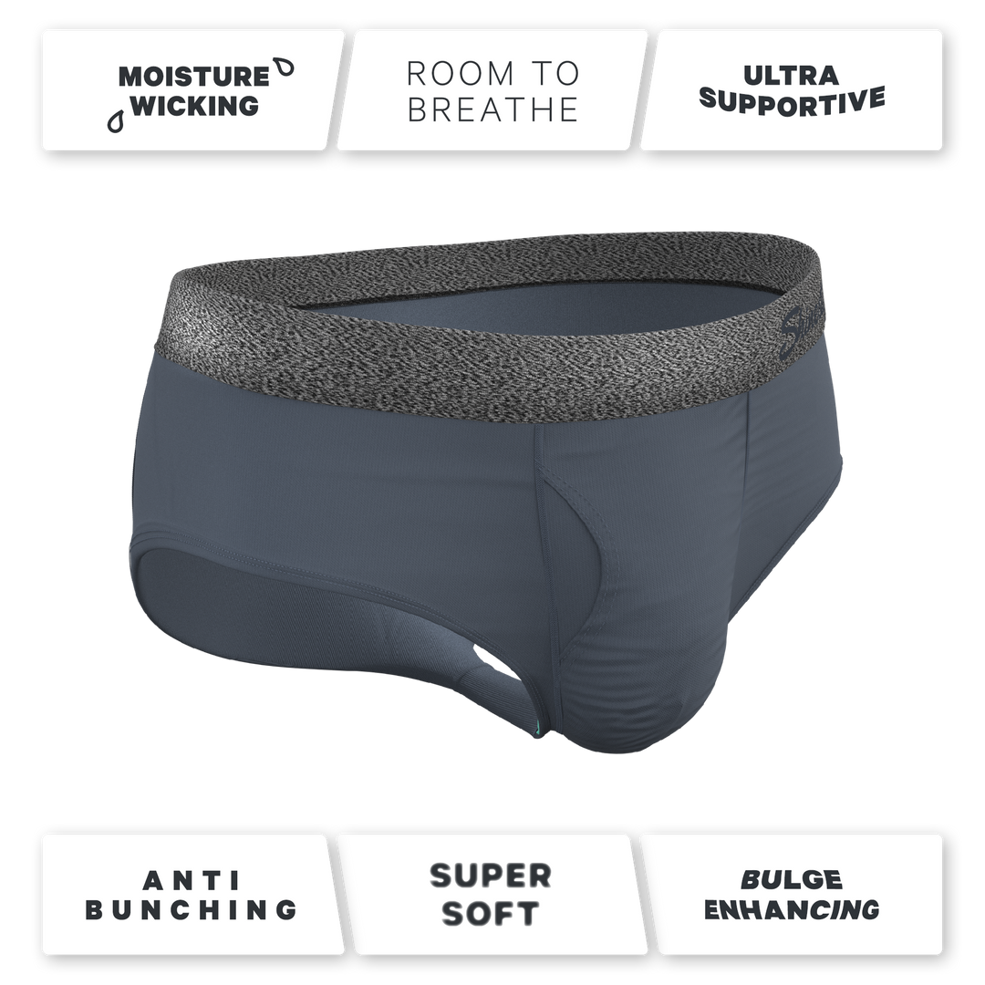 The Graphite | Tonal Grey Ball Hammock® Pouch Underwear Briefs