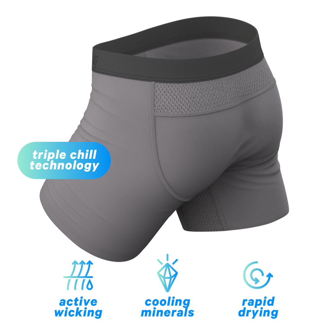 The Gray Wolf | Gray Tonal paradICE™ Cooling Ball Hammock® Underwear