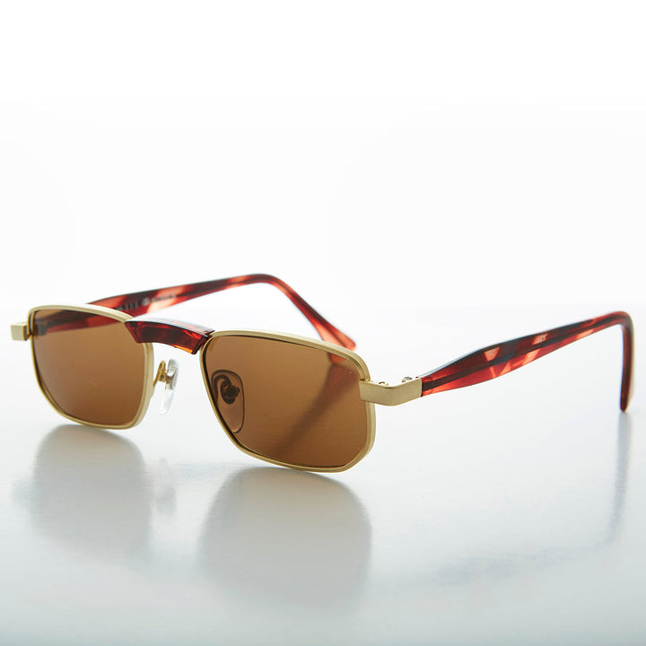 Slim Rectangle Vintage Sunglasses - Hank
