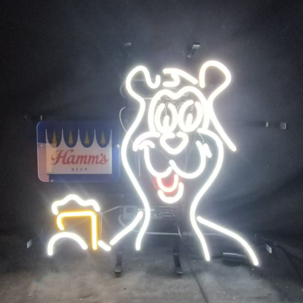 Hamm's Beer Bear Neon Light Sign