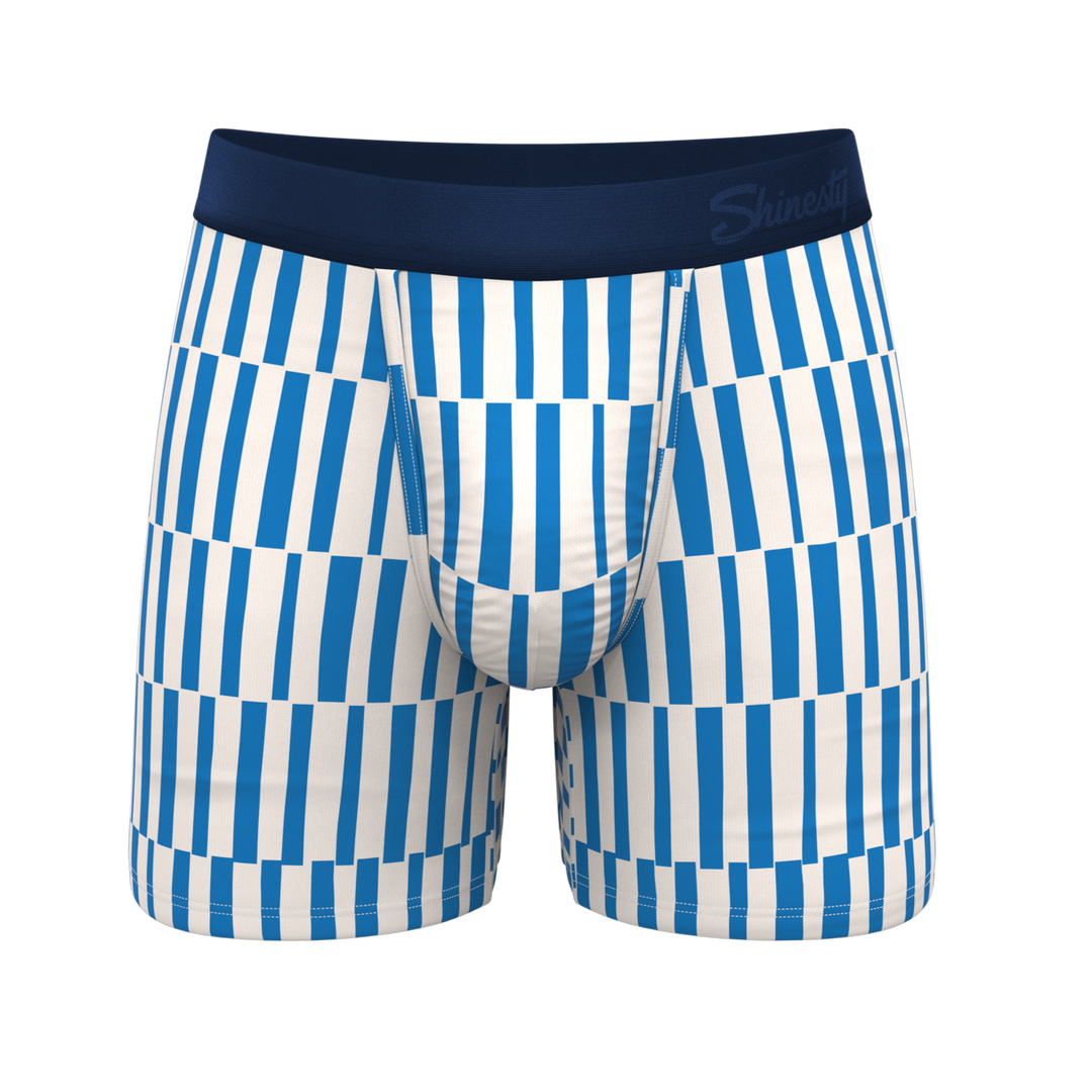 The Hamptons | Blue Mosaic Stripe Ball Hammock® Pouch Underwear