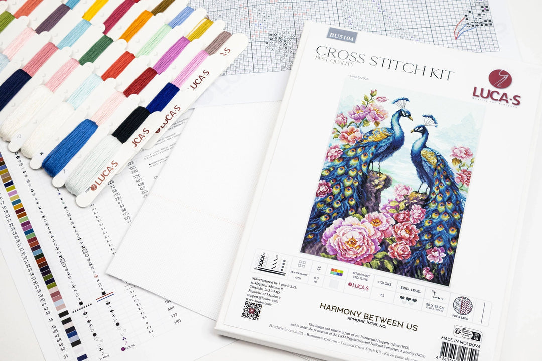 Harmony Between Us BU5104L Counted Cross-Stitch Kit