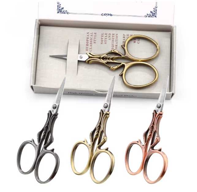 Craft Scissors for Felting & Embroidery Wizardi F07-M13-5-bronze