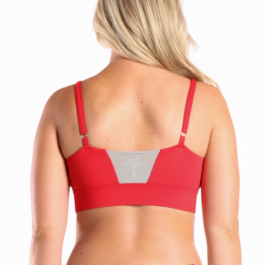 The High Caliber | Red paradICE™ Boob Hammock™ Cooling Bralette