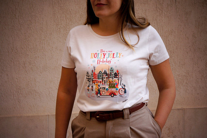 Holly Jolly Holiday T-Shirt by Laliblue