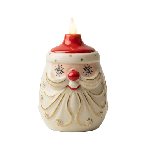 Starry Eyed Santa Candle-Lite | Mid Century Vintage Inspired Christmas Decor | PRE-ORDER SHIPS MID NOV