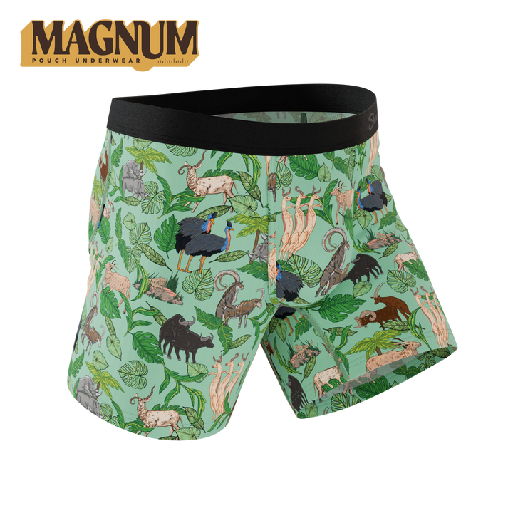 The Hornography | Tropical Animals Ball Hammock® Magnum Big Pouch Underwear