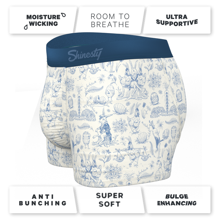 The Hot Cottontail | Easter Toile Ball Hammock® Pouch Trunks Underwear