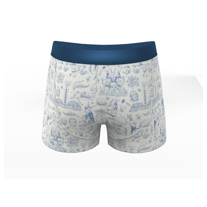 The Hot Cottontail | Easter Toile Ball Hammock® Pouch Trunks Underwear