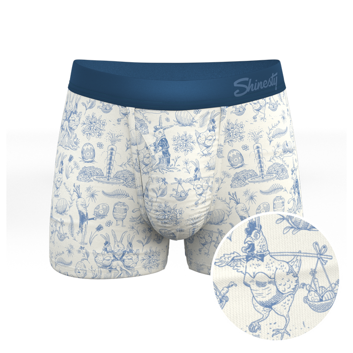 The Hot Cottontail | Easter Toile Ball Hammock® Pouch Trunks Underwear