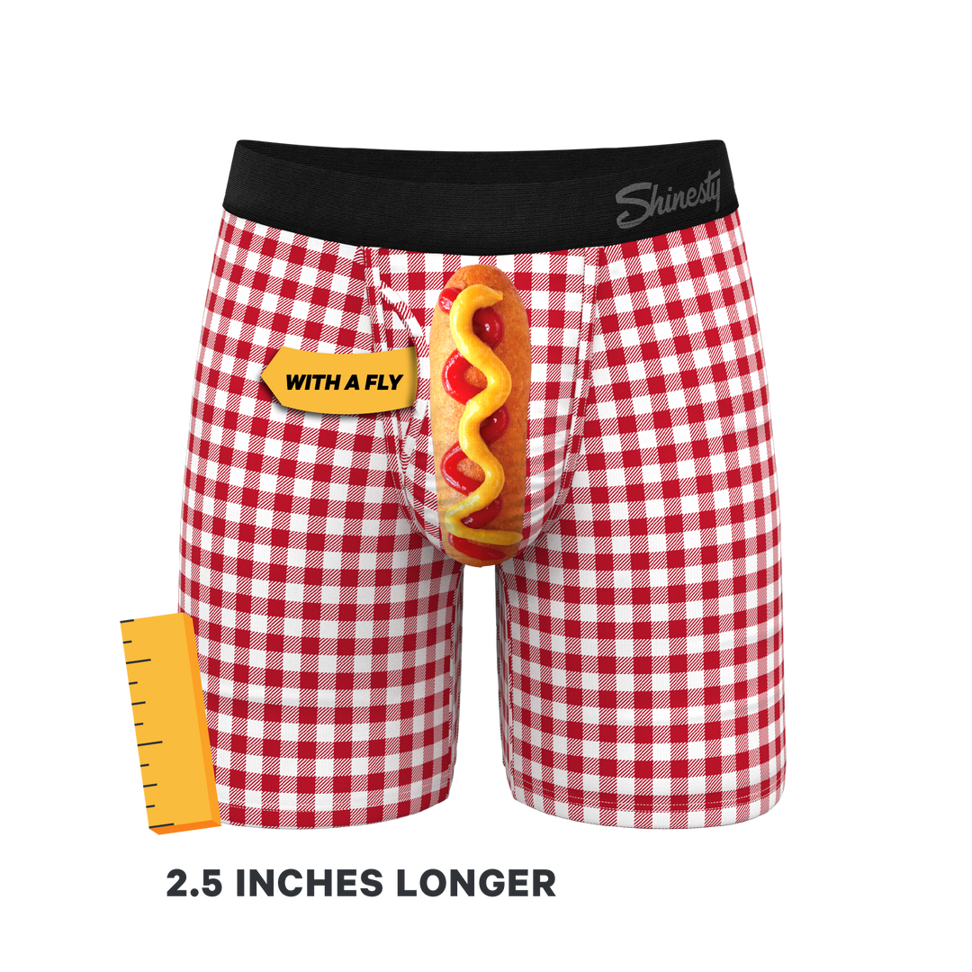 The Hot Diggity | Corn Dog Long Leg Ball Hammock® Pouch Underwear With Fly