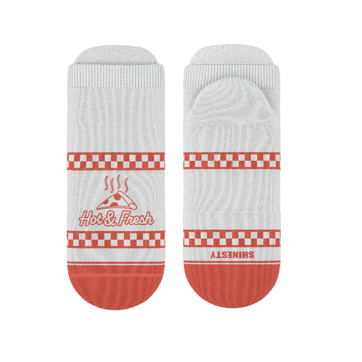 The Hot & Fresh | Pizza Box Heel Hammock™ Ankle Socks