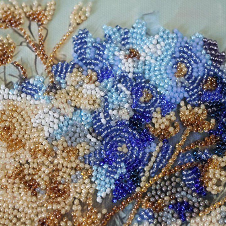 Main Hydrangeas in Pocelain Bead Embroidery Kit by Abris Art AB-975